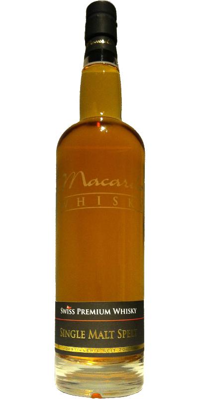 Macardo 2007 Spelt  Swiss Premium Whisky Single Malt Spelt