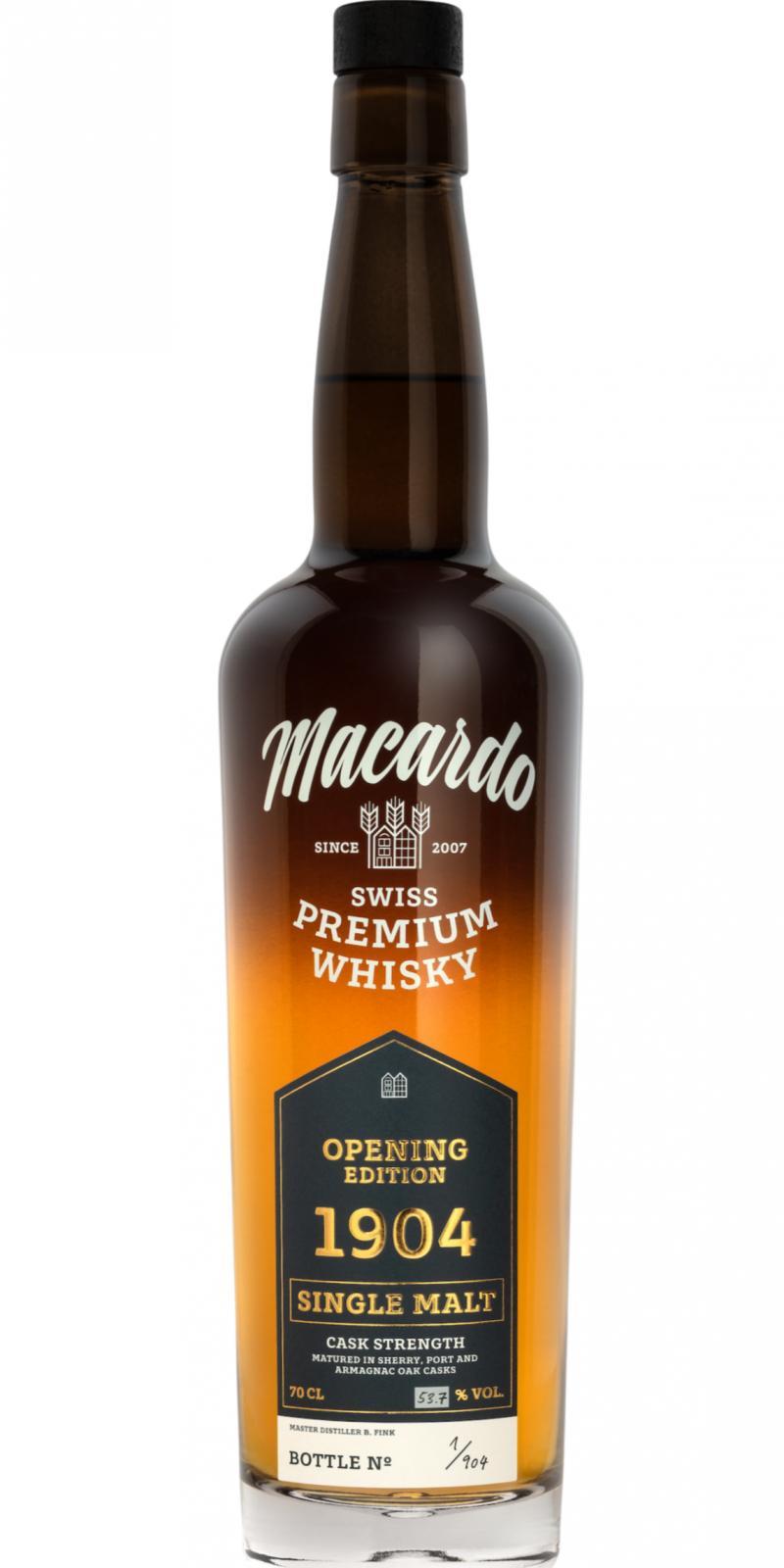 Macardo Opening Edition 1904 Cask Strength