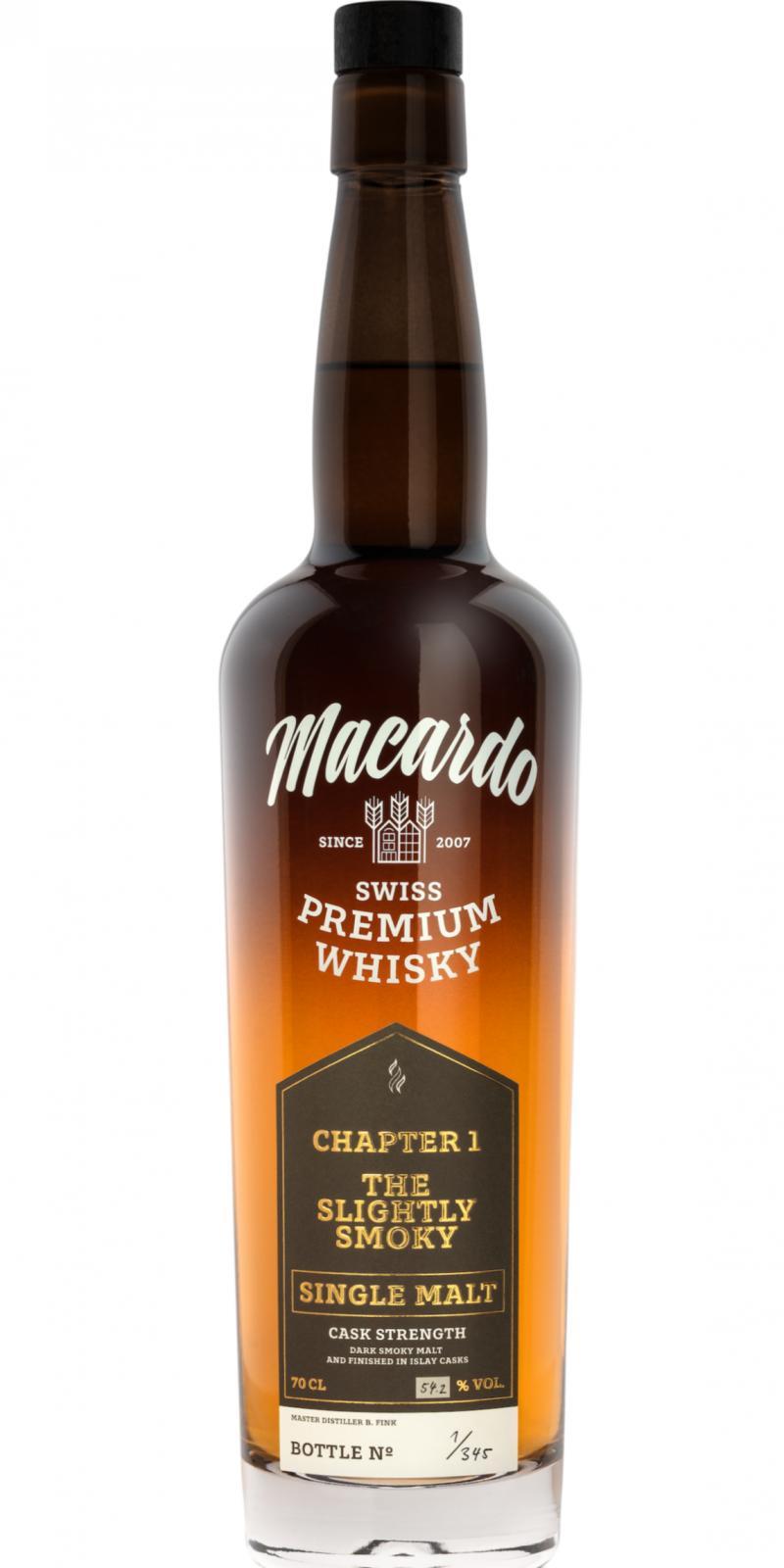 Macardo The Slightly Smoky Single Malt  Chapter 1