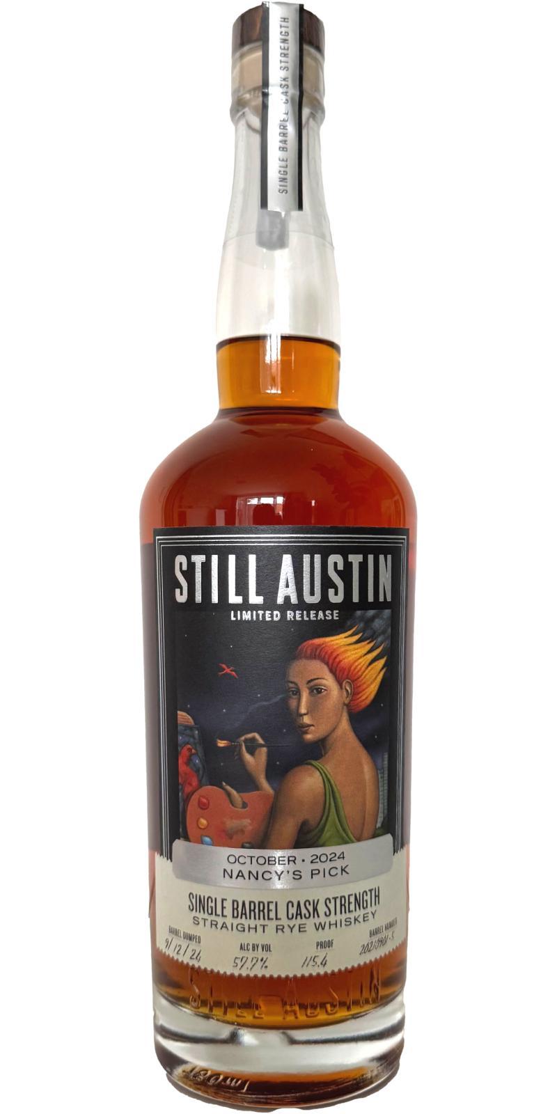Still Austin Rye Whiskey  Cask Strength