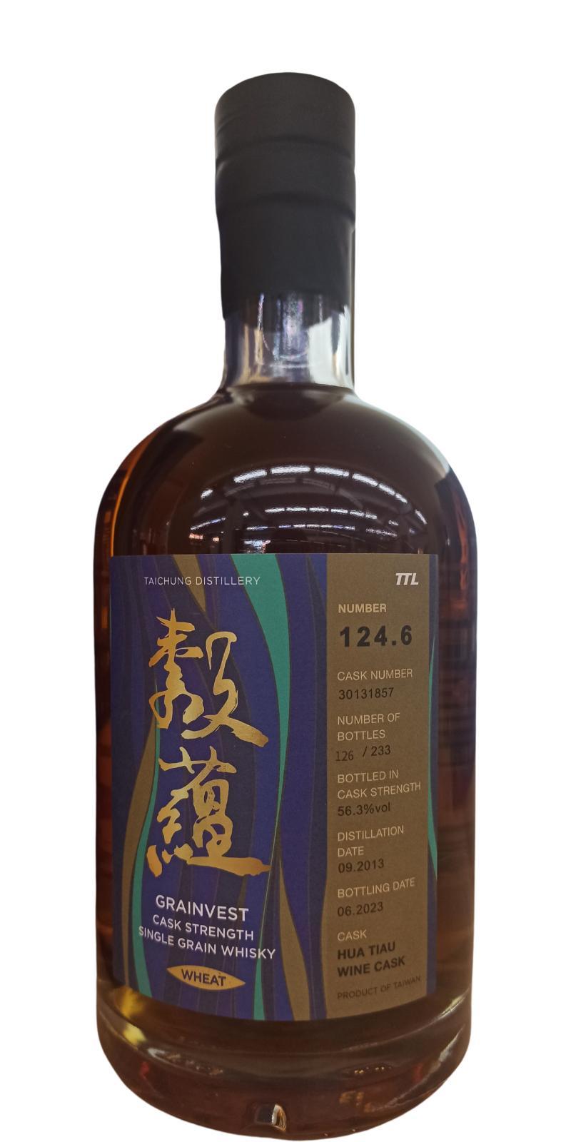 Taichung Grainvest 124.6  Cask Strength - Wheat