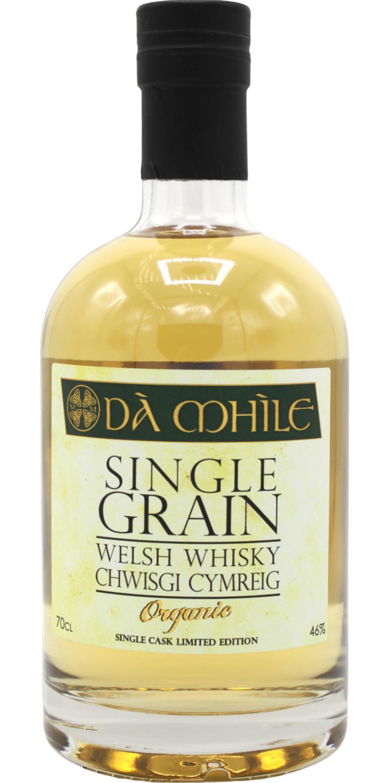 Dà Mhìle Organic Single Grain Welsh Whisky  Batch 2