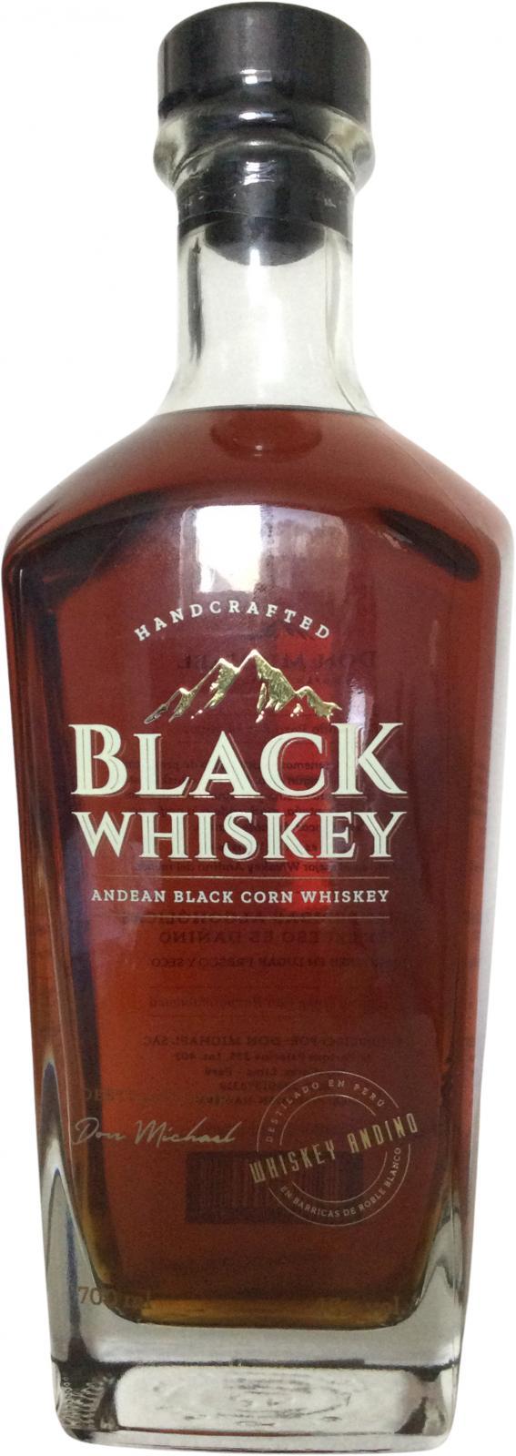 Black Whiskey Andean Black Corn Whiskey