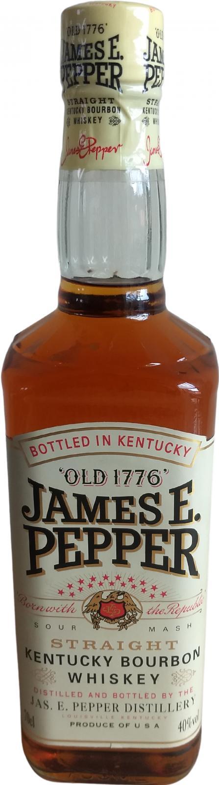 James E. Pepper Straight Kentucky Bourbon Whiskey  Old 1776