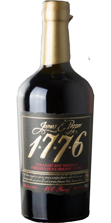 James E. Pepper 1776 Straight Rye Whiskey  PX Sherry Casks