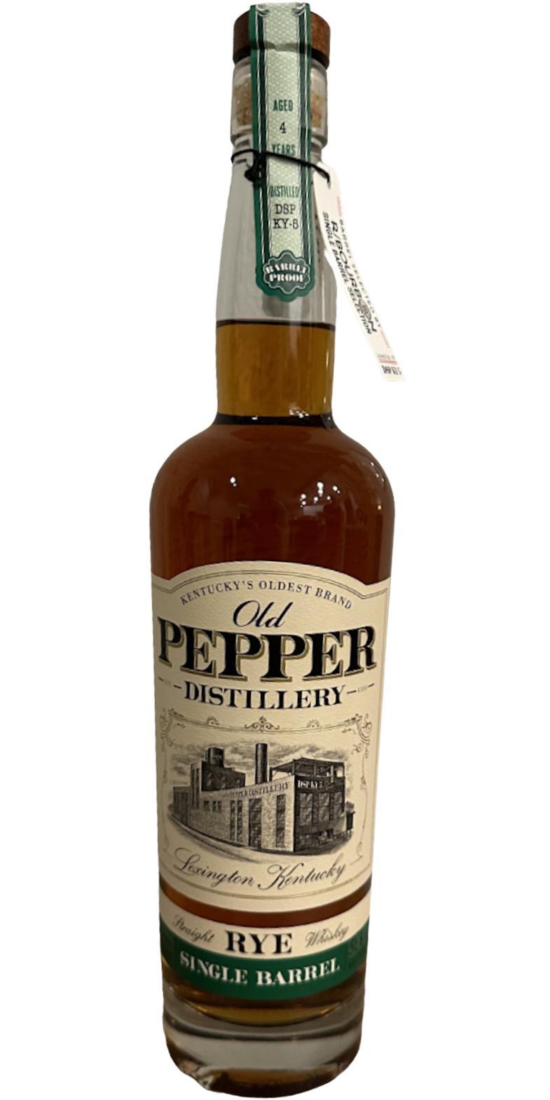 Old Pepper Single Barrel Rye