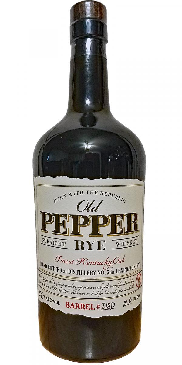 Old Pepper Straight Rye Whiskey