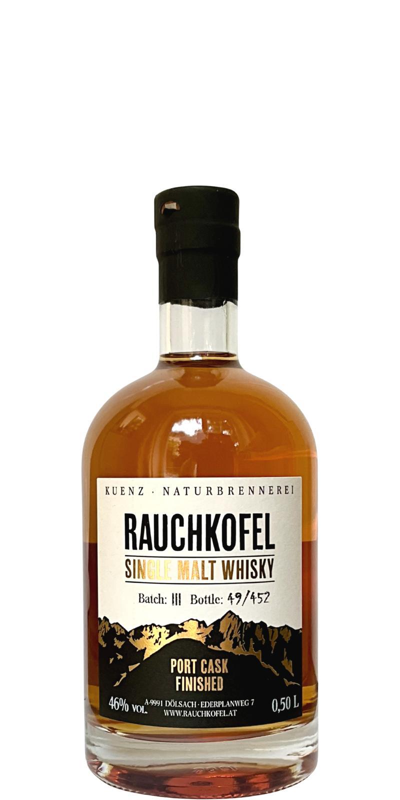 Rauchkofel Port Cask Finished