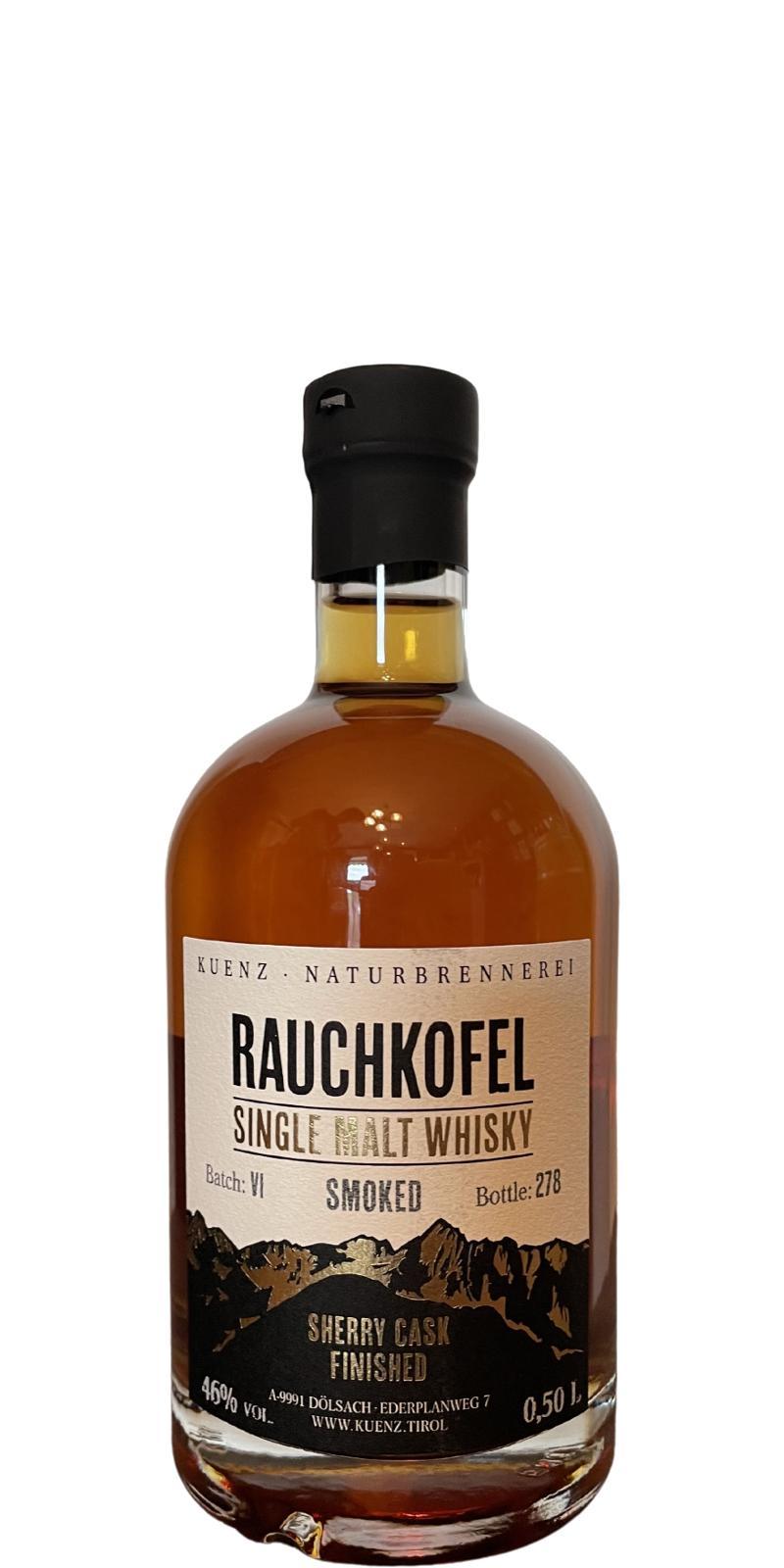 Rauchkofel Sherry Cask Finished  Smoked