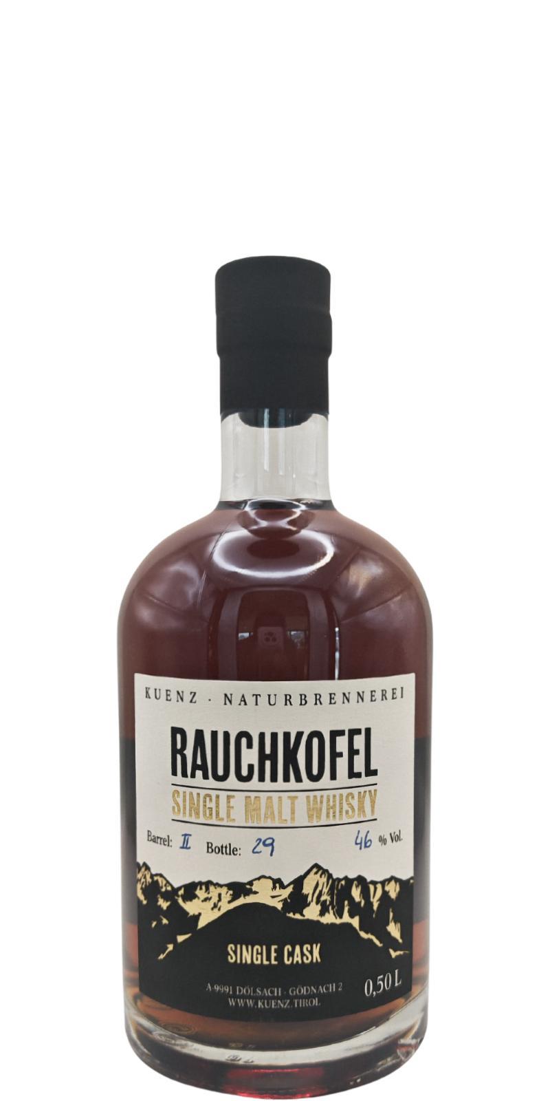 Rauchkofel Sherry Cask Finished  Exclusive Bottled by Fass Manager