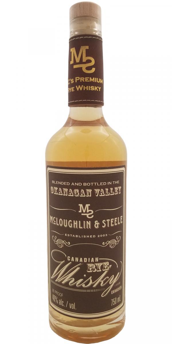 McLoughlin & Steel Canadian Rye Whisky