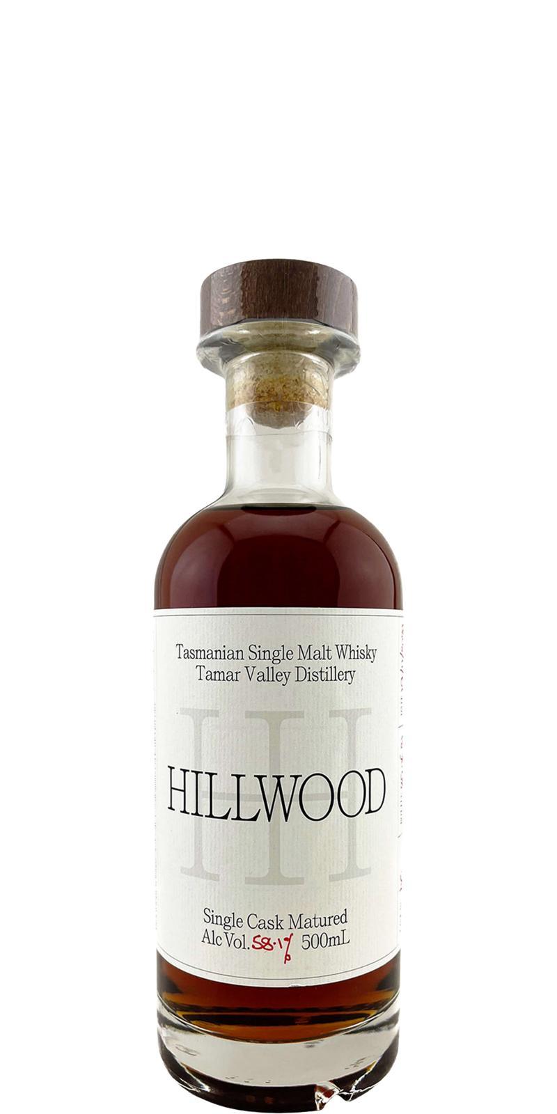 Hillwood Single Cask Matured  Tasmanian Single Malt Whisky