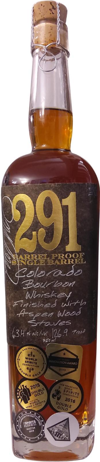 Distillery 291 Colorado Bourbon Whiskey