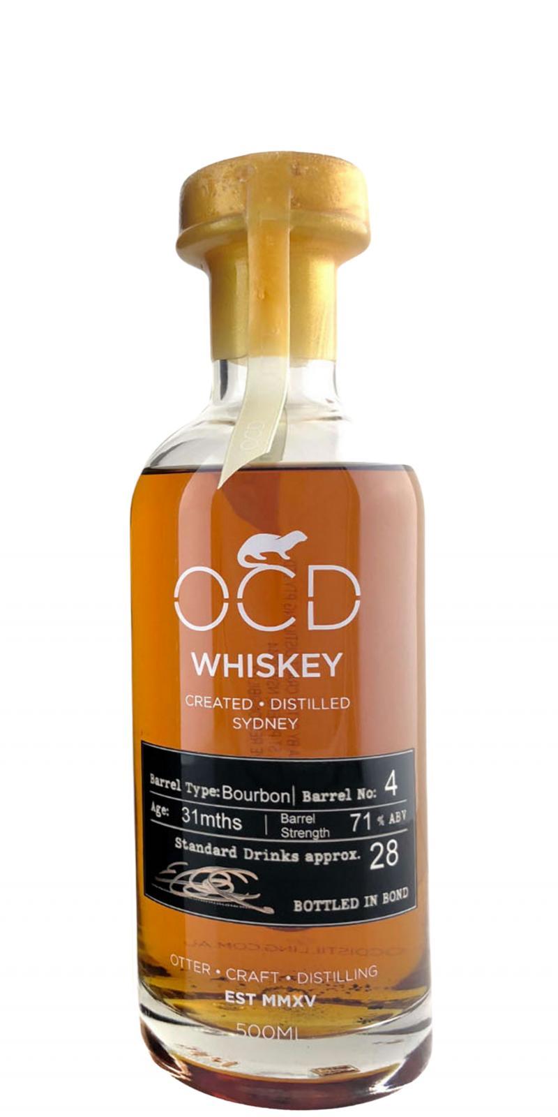 OCD Whiskey Fourth Release