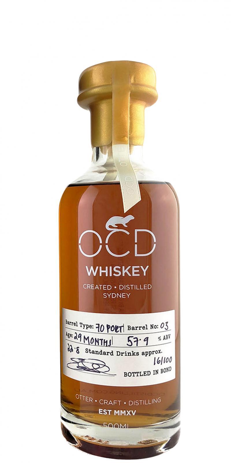 OCD Whiskey Third Release