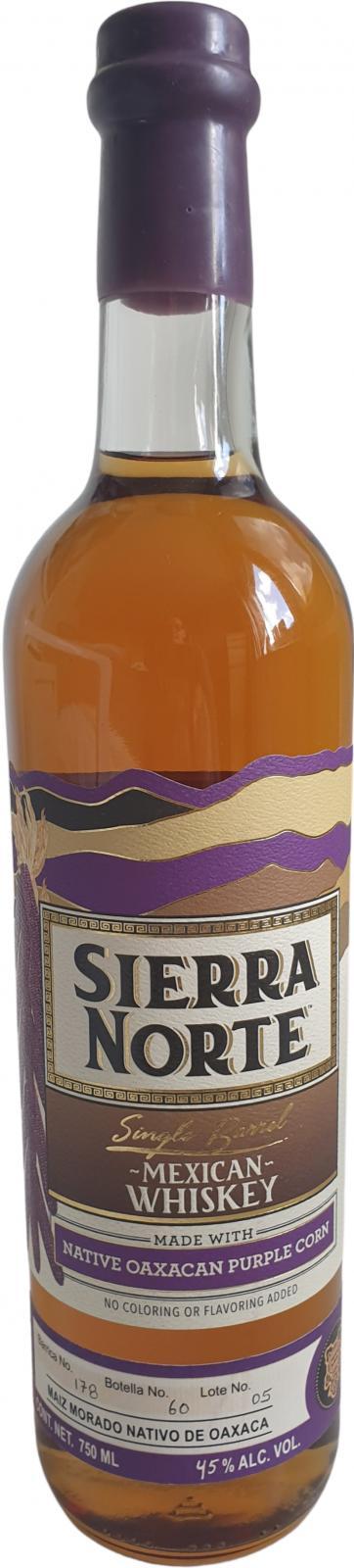 Sierra Norte Single Barrel Whiskey  Batch 05