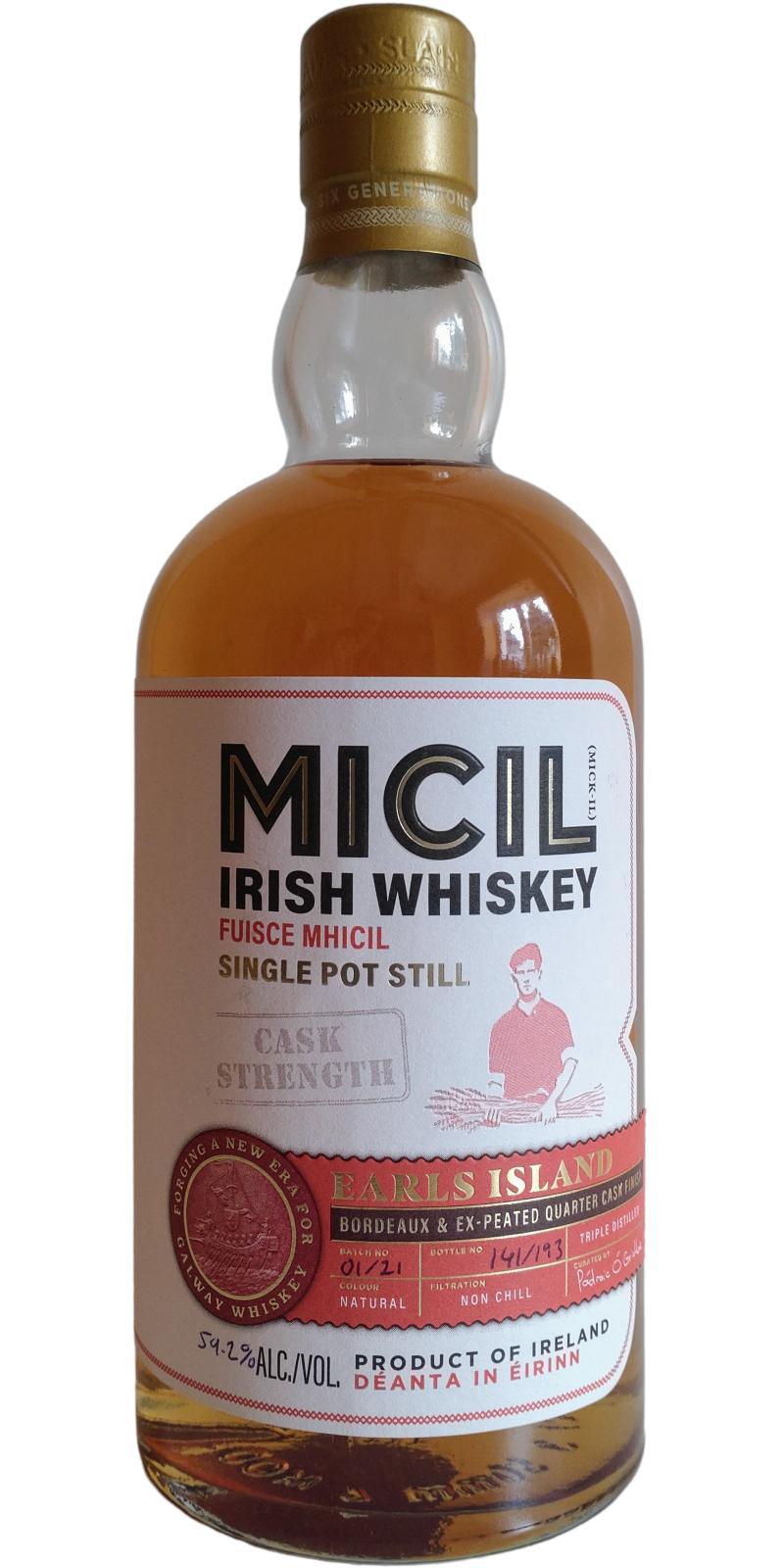 Micil Earls Island  Single Pot Still - Cask Strength