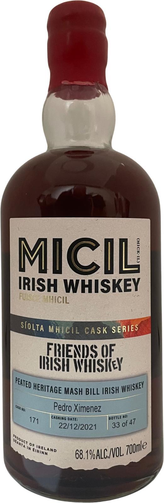 Micil Irish Whiskey  Peated Heritage Mash Bill Irish Whiskey
