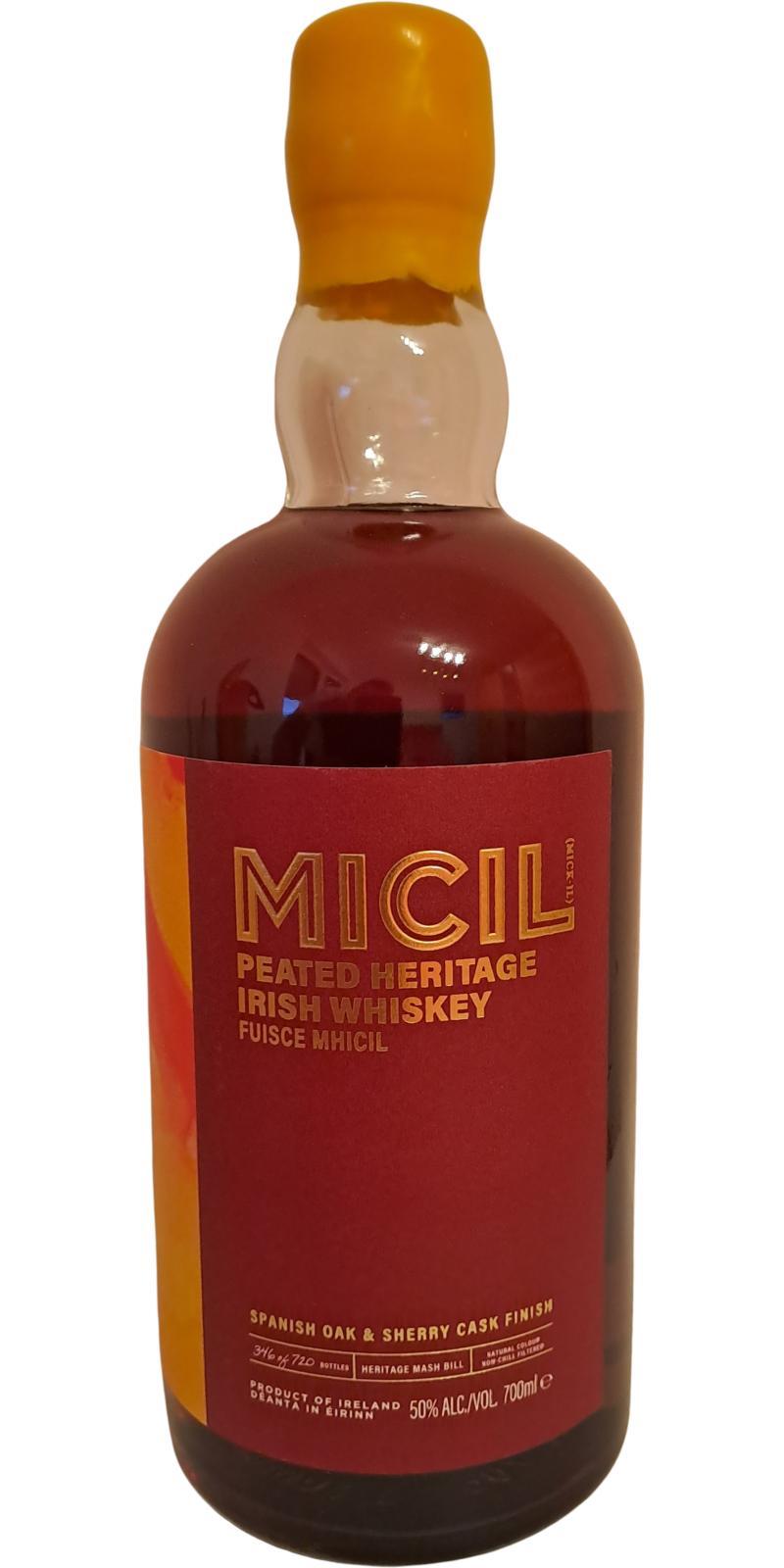 Micil Peated Heritage Irish Whiskey  Second Release