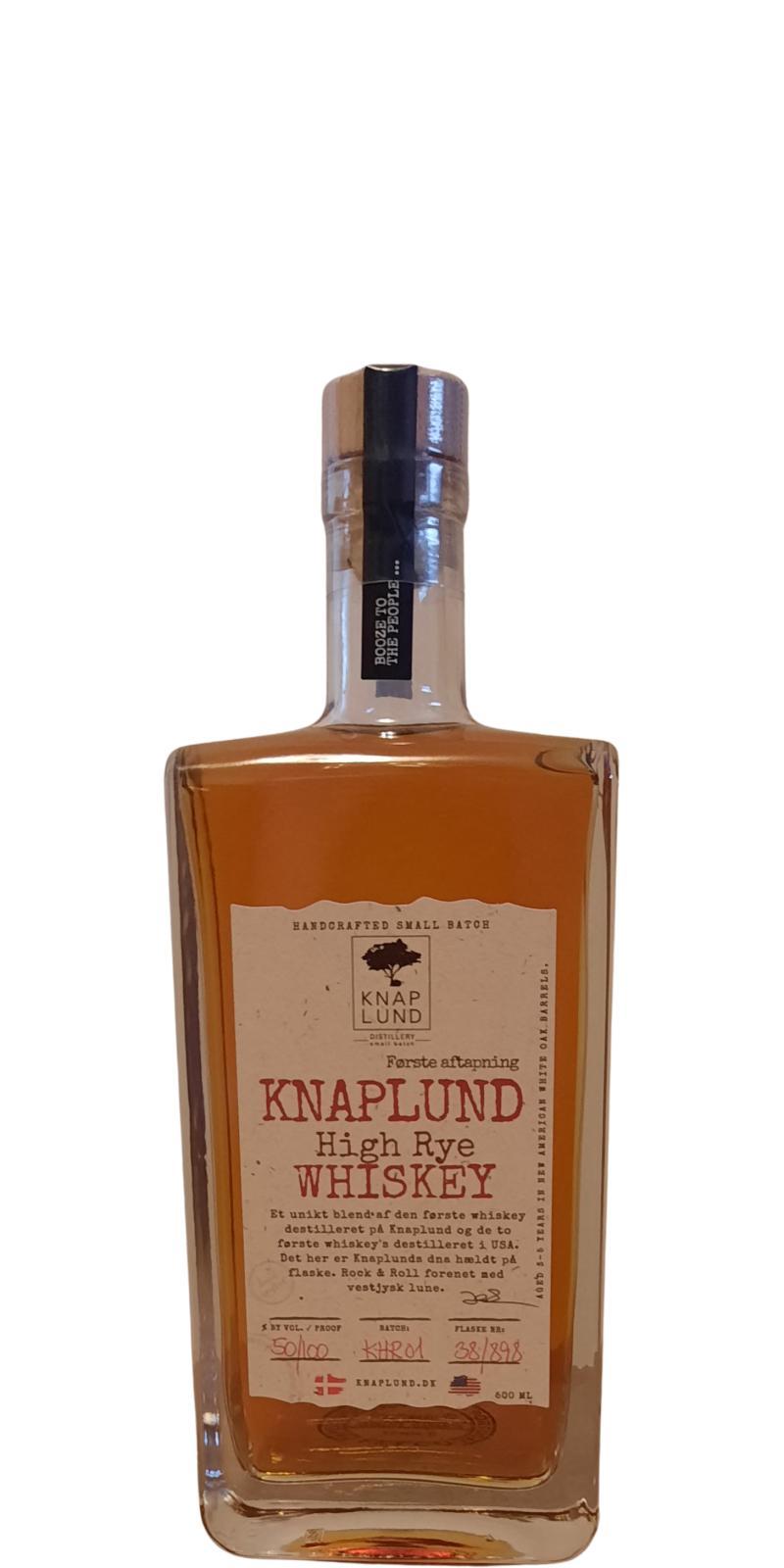 Knaplund High Rye Whiskey  Small Batch