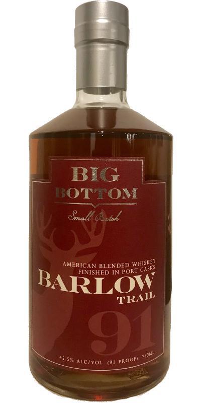 Big Bottom Barlow Trail - Port Cask Small Batch - American Blended Whiskey