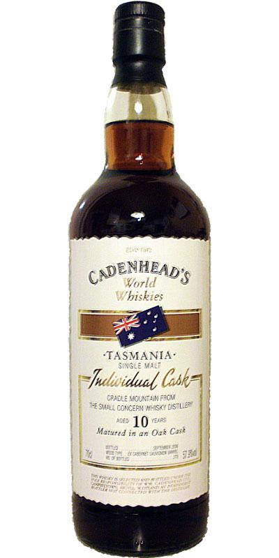 Cradle Mountain 10-year-old CA  World Whiskies - Individual Cask