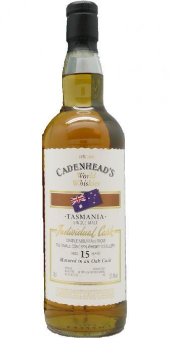 Cradle Mountain 1996 CA  World Whiskies - Individual Cask