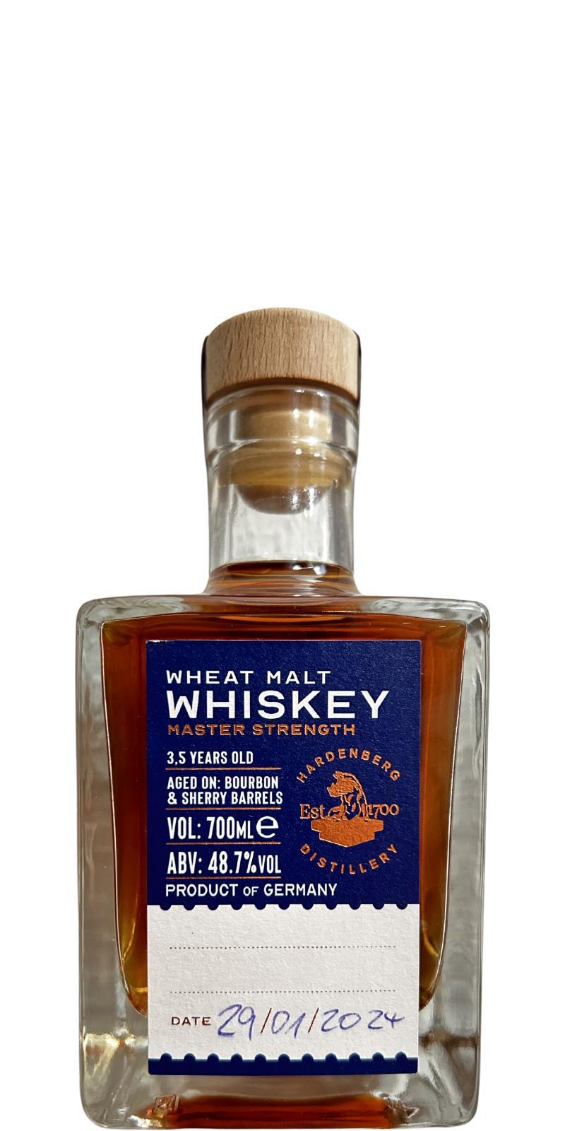 Wheat Malt Whiskey 04-year-old  Master Strength - Hand Filled Distillery Exclusive