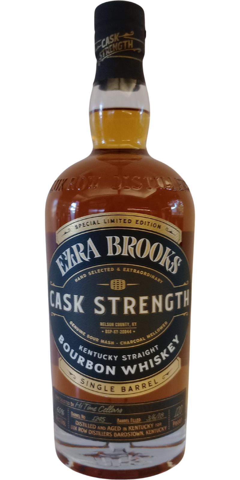 Ezra Brooks Single Barrel  Cask Strength