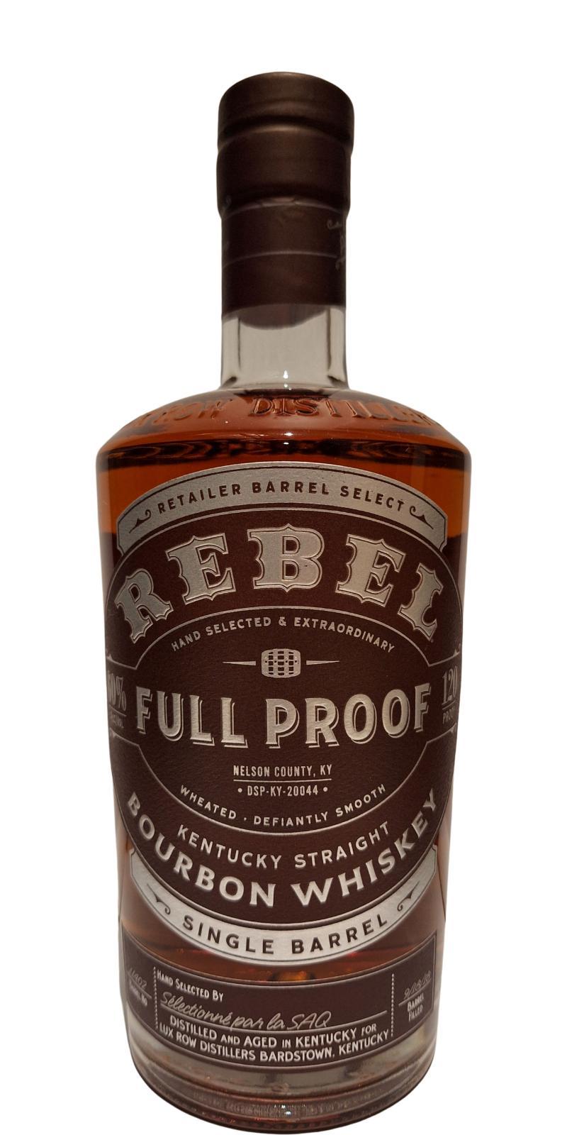 Rebel 2018  Full Proof - Retailer Barrel Select