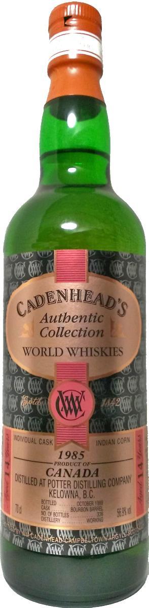 Potter 1985 CA  Authentic Collection - World Whiskies