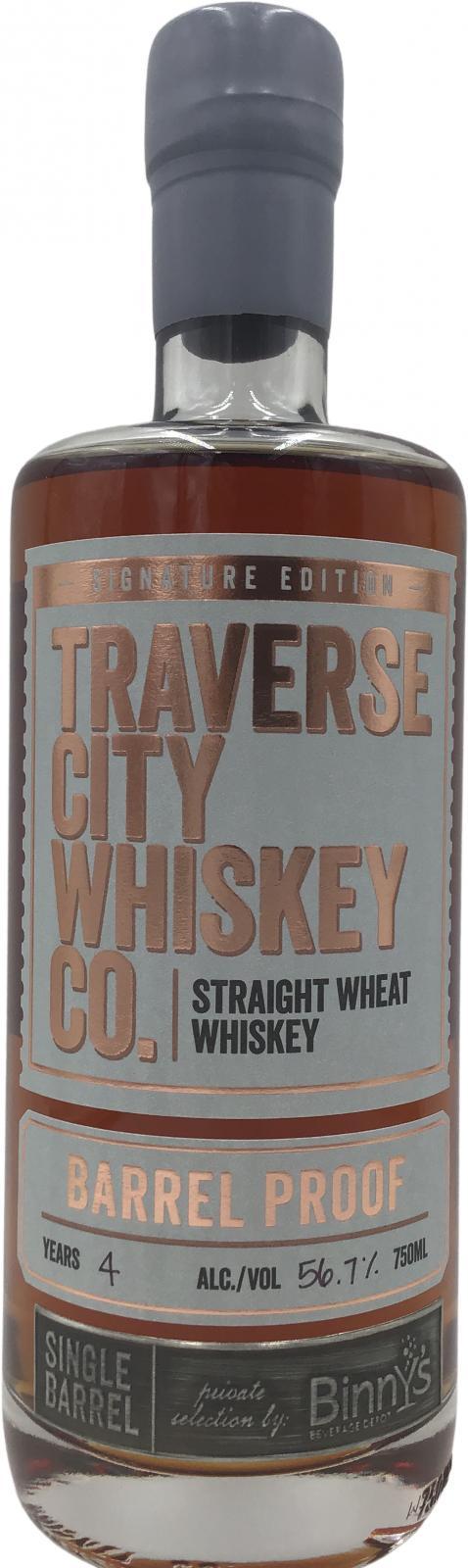 Traverse City Whiskey Co. Straight Wheat Whiskey Signature Edition Single Barrel Barrel Proof