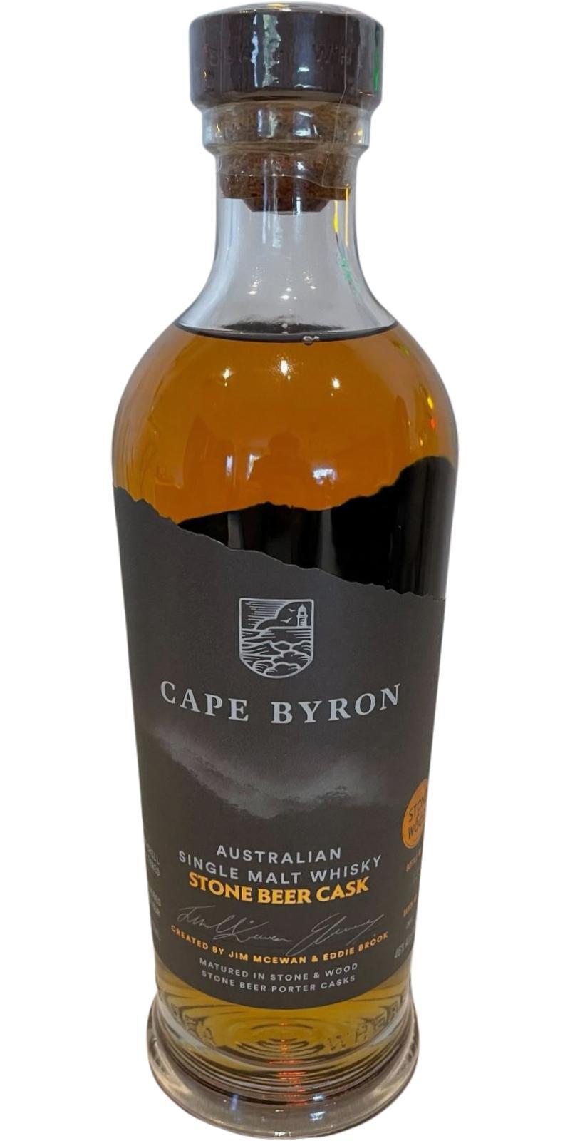 Cape Byron Stone Beer cask  Australian Single Malt Whisky