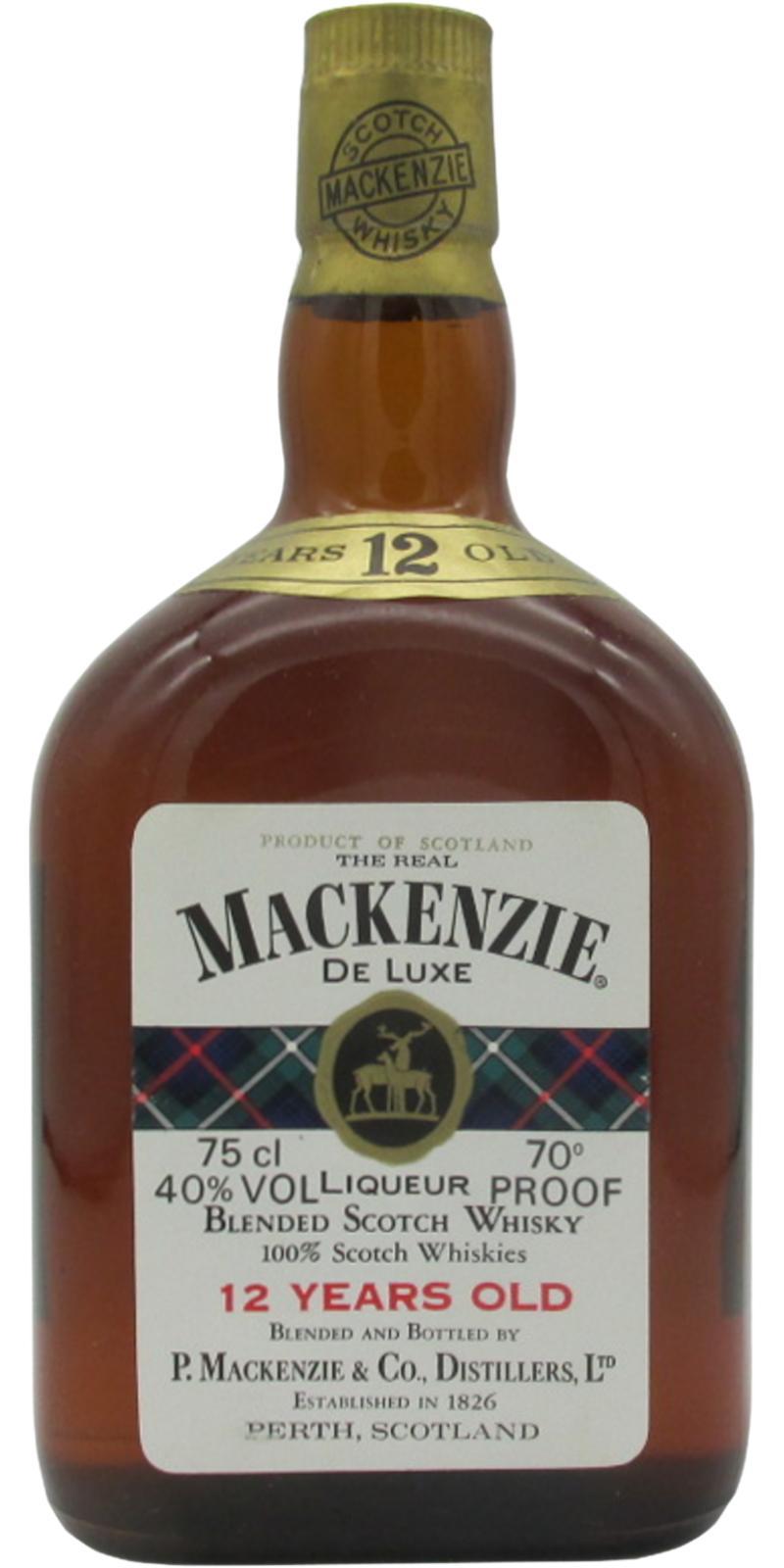 The Real Mackenzie 12-year-old  De Luxe Liqueur Blended Scotch Whisky