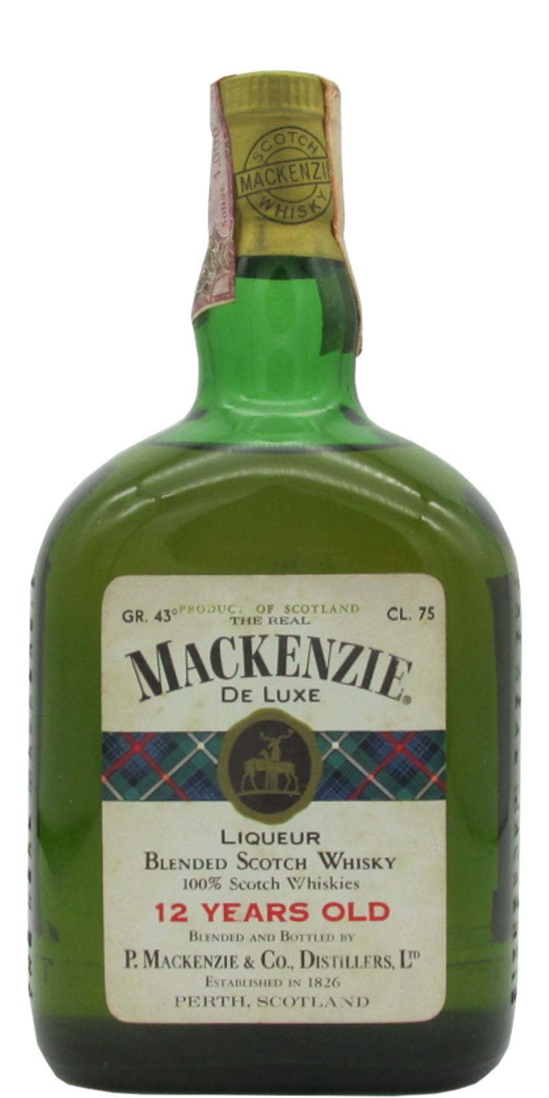 The Real Mackenzie 12-year-old  De Luxe Liqueur Blended Scotch Whisky