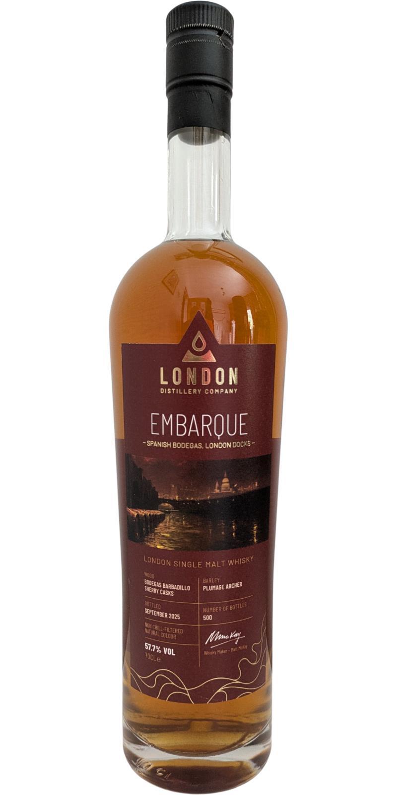 The London Distillery Company Embarque