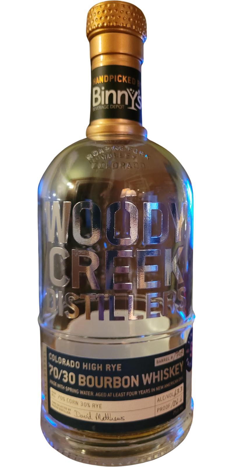 Woody Creek 05-year-old  Colorado High Rye  - Limited Edition