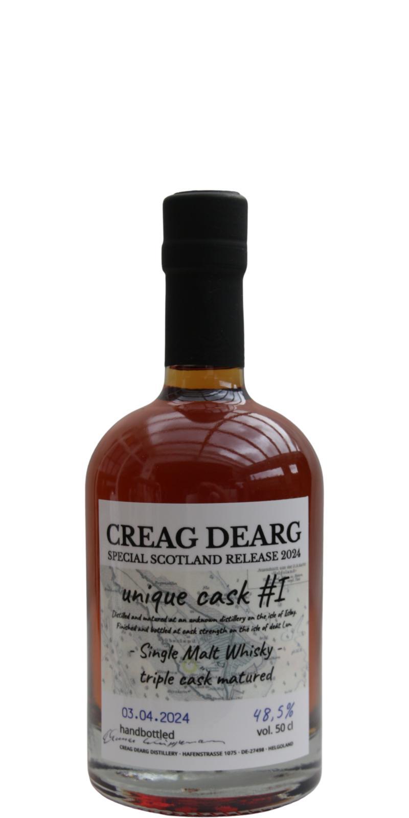Creag Dearg Special Scotland Release 2024  Hand Bottled
