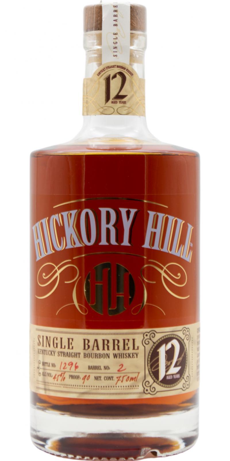 Hickory Hill 12-year-old  Straight Bourbon Whiskey
