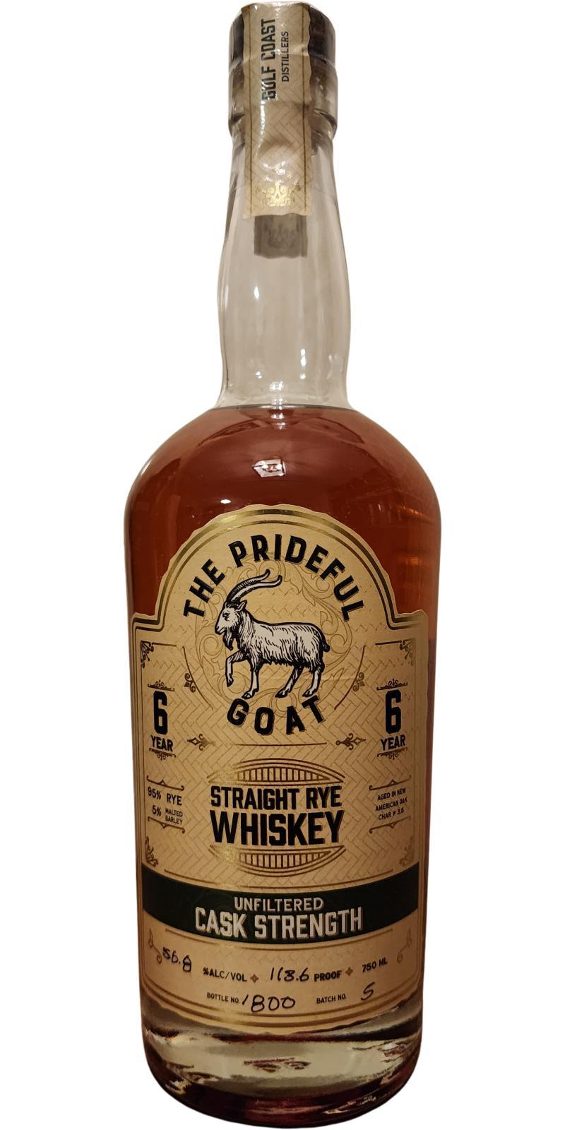 The Prideful Goat 06-year-old  Straight Rye Whiskey
