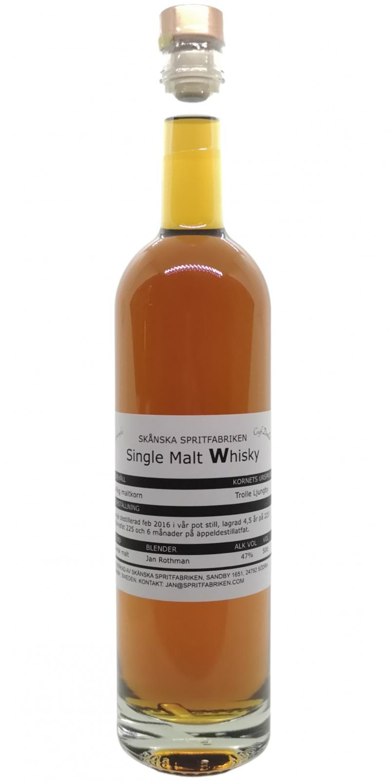 Skånska Spritfabriken 2016  Rödvinsfat