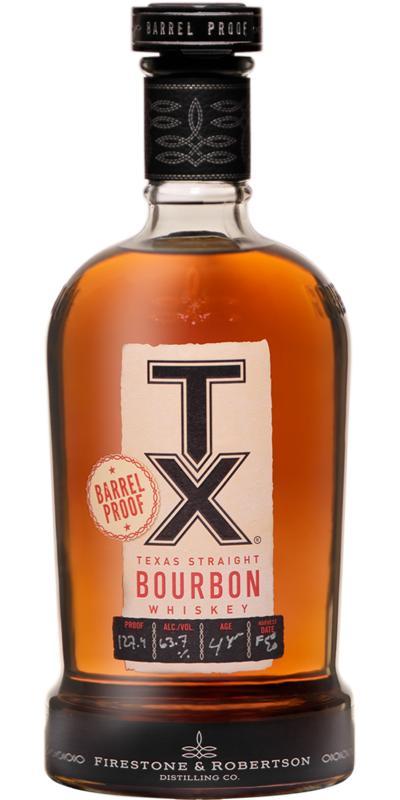 TX Texas Straight Bourbon Whiskey  Barrel Proof