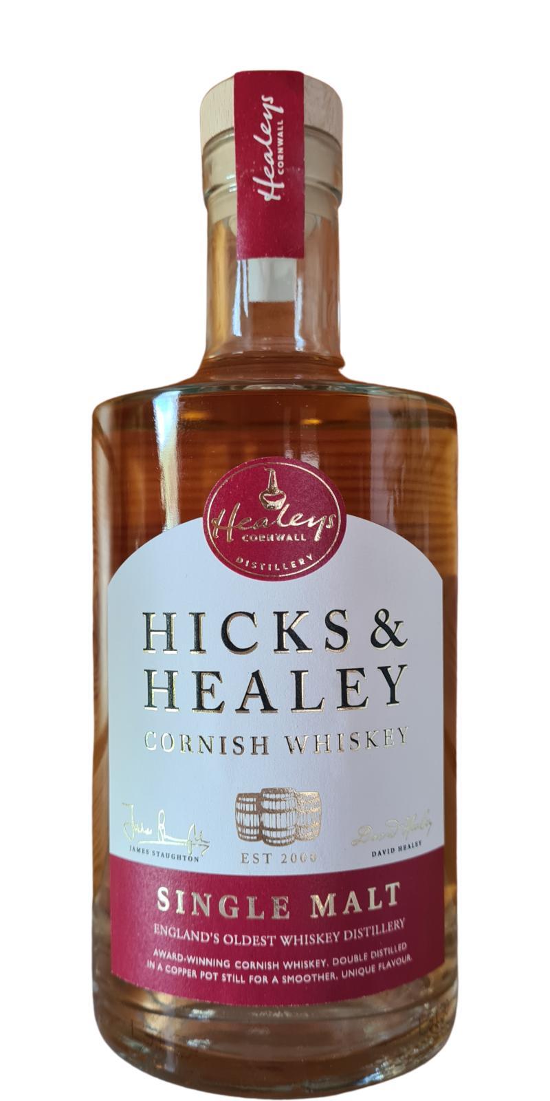 Hicks & Healey Cornish Whiskey