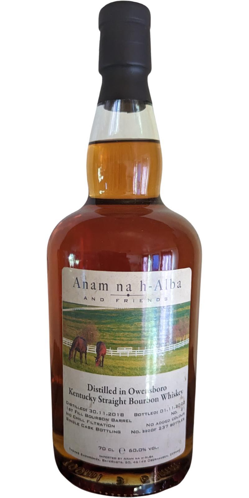 Green River 2018 ANHA  Kentucky Straight Bourbon Whisky