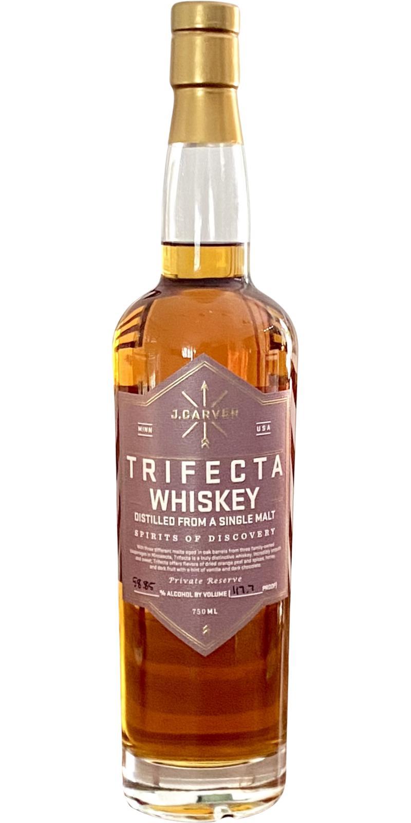 J. Carver 04-year-old  Trifecta Whiskey