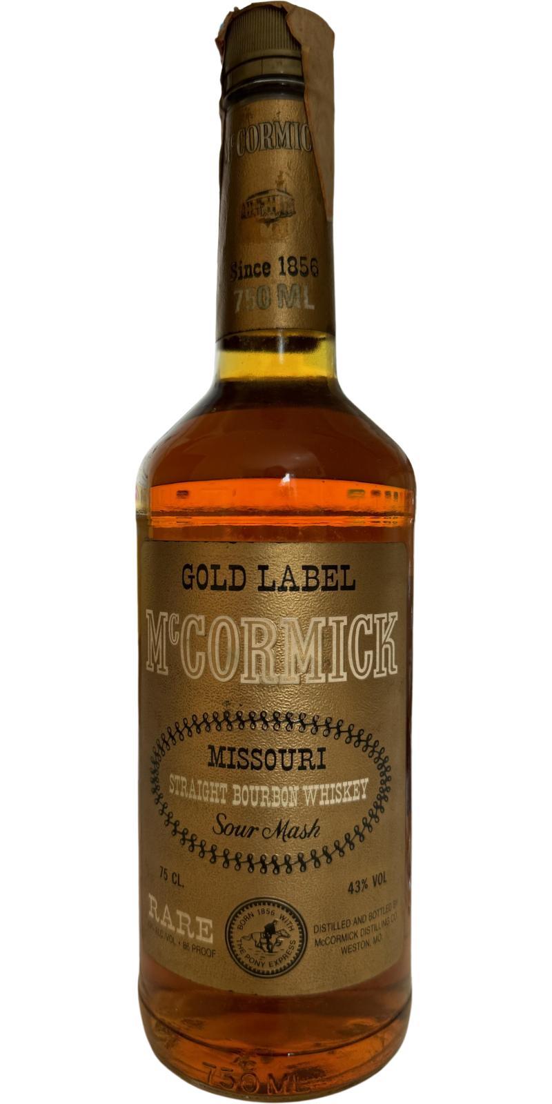 McCormick Gold Label Missouri Sour Mash