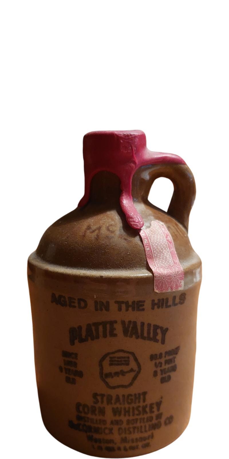 Platte Valley 100% Straight Corn Whiskey Red Wax