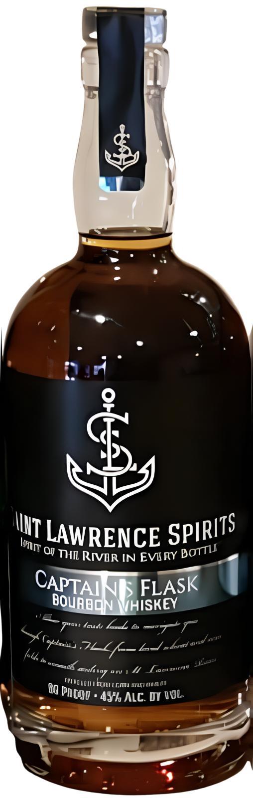 Saint Lawrence Spirits Captain's Flask  Bourbon Whiskey