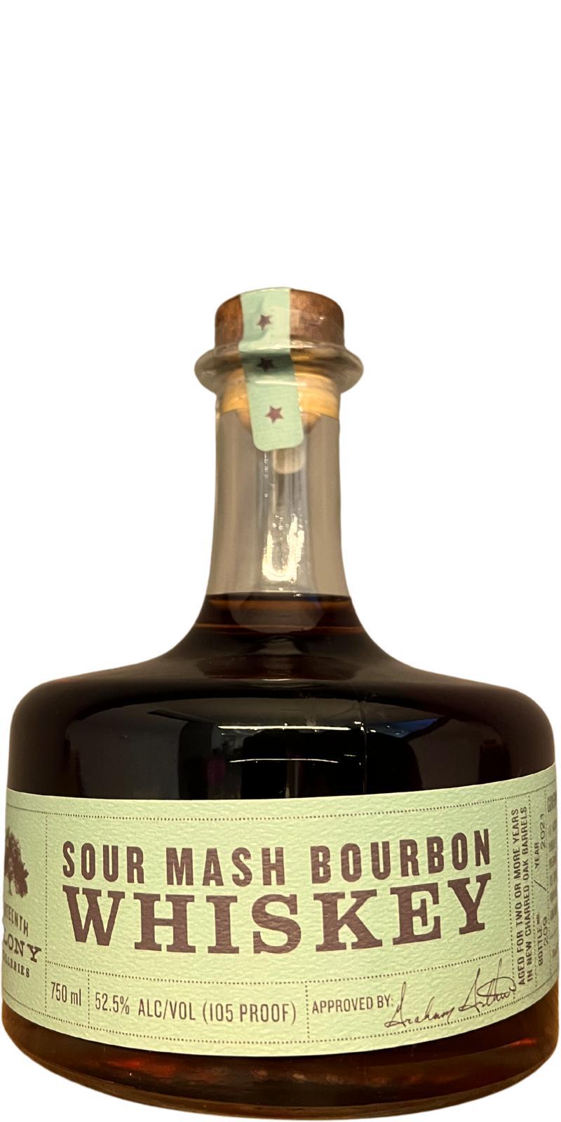 Thirteenth Colony Sour Mash Bourbon Whiskey