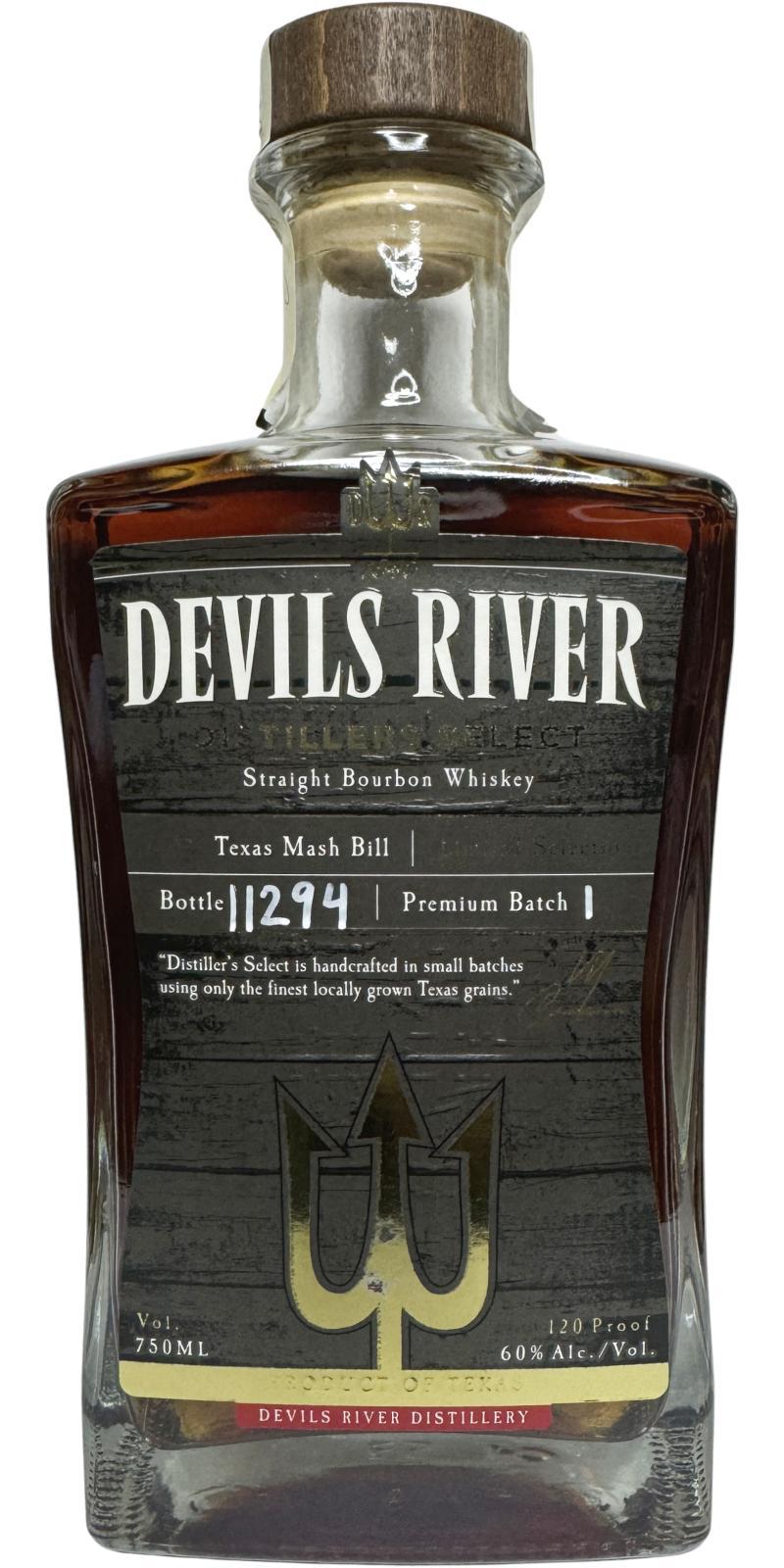 Devils River Distiller's Select  Limited Selection - Premium Batch 1